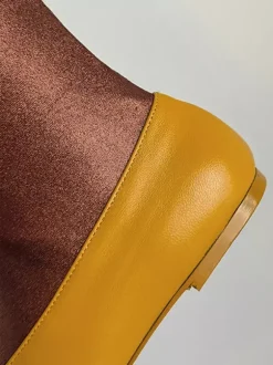 Bottes plates pour femmes bout rond style souple mi-mollet