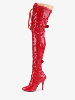 Bottes sexy pour femmes à bout pointu avec fermeture éclair et paillettes à talon aiguille Rave Club Noir Argent Cuissardes