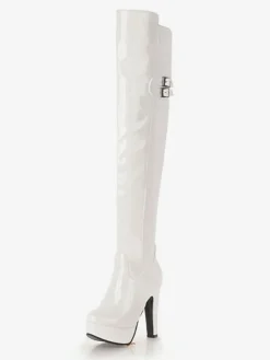 Bottes cuissardes noires Bottes femme à talons hauts