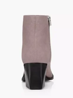 Bottes en daim marron clair pour hommes bout rond talon moyen bottes décontractées