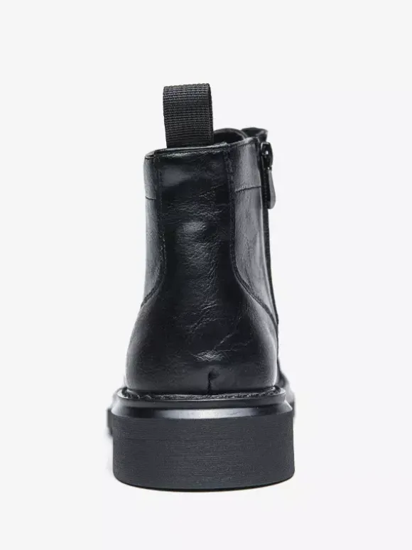Bottes habillées pour hommes bottes derby à bout droit bottines formelles à semelle épaisse