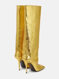 Bottes hautes à bout carré et talons hauts bottes au genou