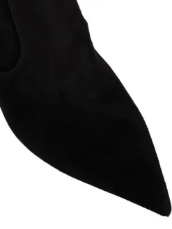 Bottes Mi-mollet Femme à Talons Hauts avec Bout Pointu en Cuir Synthétique Unicolore