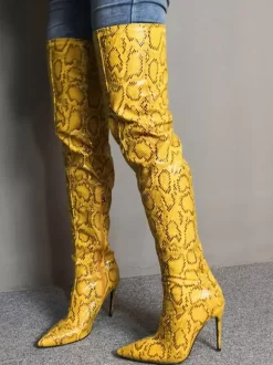 Bottes pour femmes sur le genou Bottes hauteur 4.7 cm