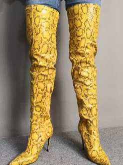 Bottes pour femmes sur le genou Bottes hauteur 4.7 cm