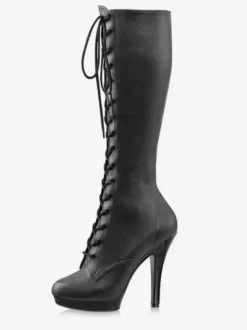 Bottes sexy femme bottes club talon haut à lanière