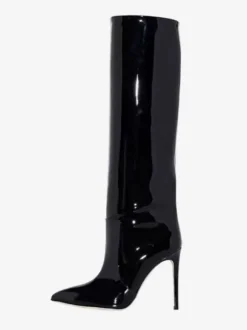 Bottes à talons hauts pour femmes bottes hautes à bout pointu