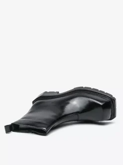 Bottines à bout carré pour homme semelle plateforme antidérapante bottines courtes robustes pour l'extérieur et l'hiver