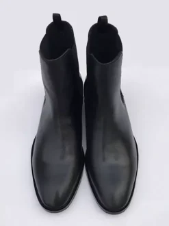 Bottines Chelsea décontractées à bout rond pour hommes