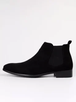 Bottines Chelsea pour hommes bout rond style décontracté