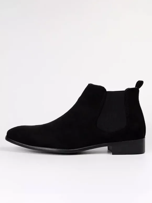 Bottines Chelsea pour hommes bout rond style décontracté
