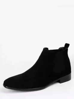 Bottines Chelsea pour hommes bout rond style décontracté