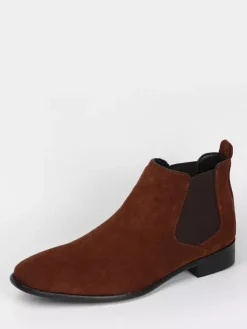Bottines Chelsea pour hommes bout rond style décontracté