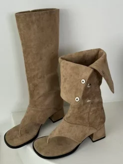 Bottines Détails métalliques pour femmes Talon épais Sandales de gladiateur Bottes d'été Polyester En