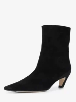 Bottines en daim marron Bottines à bout carré à talon chaton