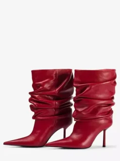 Bottines noires à bout pointu et talons hauts pour femmes