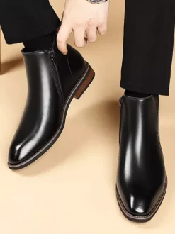 Bottines Chelsea rétro pour homme style britannique mode