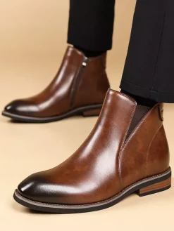 Bottines Chelsea rétro pour homme style britannique mode