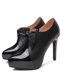 Bottines femme talon haut à zip