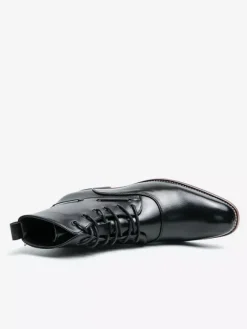 Bottines habillées pour hommes chaussures Oxford en cuir à bout pointu et talon bas chaussures formelles et décontractées
