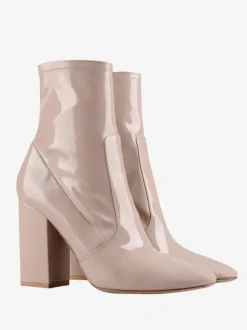 Bottines noires à bout pointu et talon épais pour femmes chaussures
