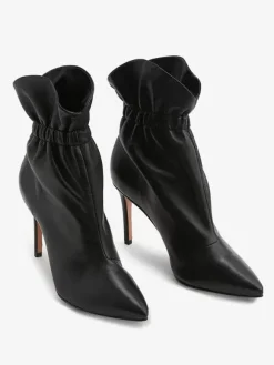 Bottines noires à talons hauts et bout pointu pour femmes