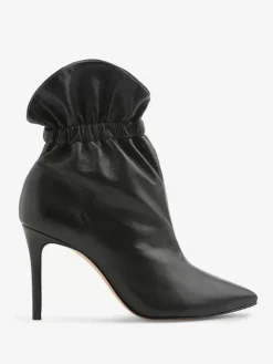 Bottines noires à talons hauts et bout pointu pour femmes