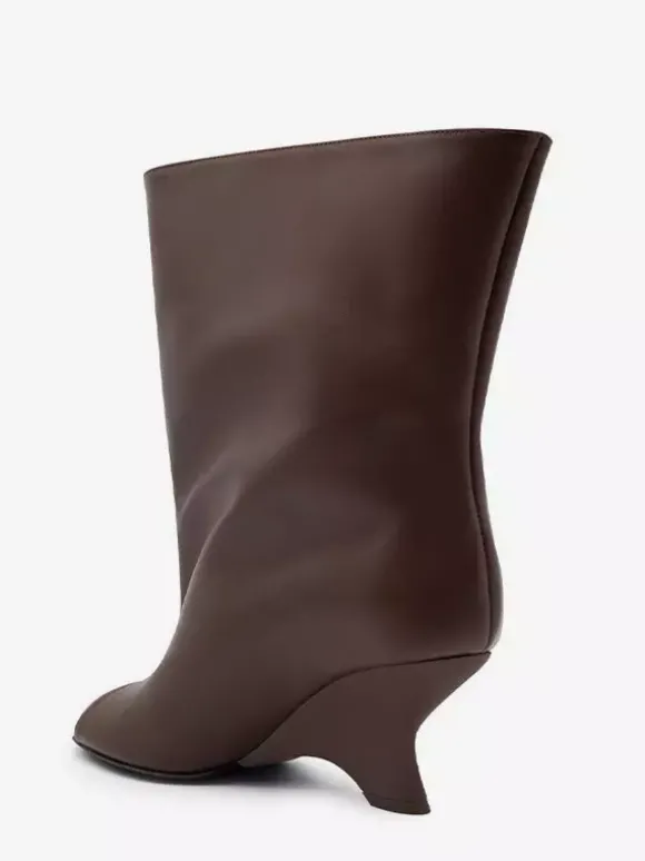 Bottines à talon peep-toe pour femmes
