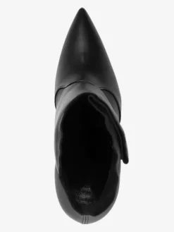 Bottines à talons hauts marron bottines à bout pointu avec détail de boucle