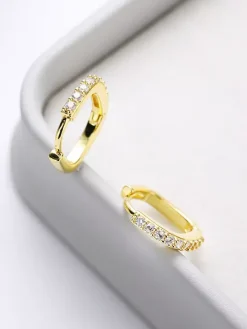 Boucles d'oreilles carrées en zircone pour femmes 2026