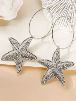 Boucles d'oreilles en métal doré pour adolescentes style européen décontracté. Bijoux du quotidien.