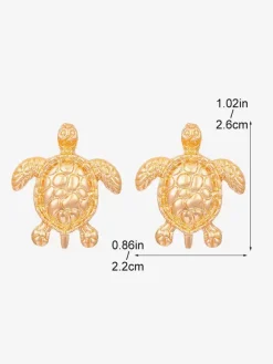 Boucles d'oreilles Jolies boucles d'oreilles en forme d'animal tortue chic et personnalité