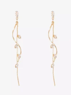 Boucles d'oreilles longues en cristal pour femmes 2026