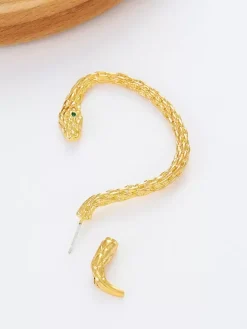 Boucles d'Oreilles Argent Strass Adulte Quotidien Décontracté Imprimé Serpent Bijoux