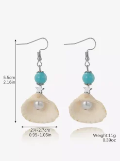 Boucles d'oreilles bohèmes en forme de coquillage pour femmes 2026
