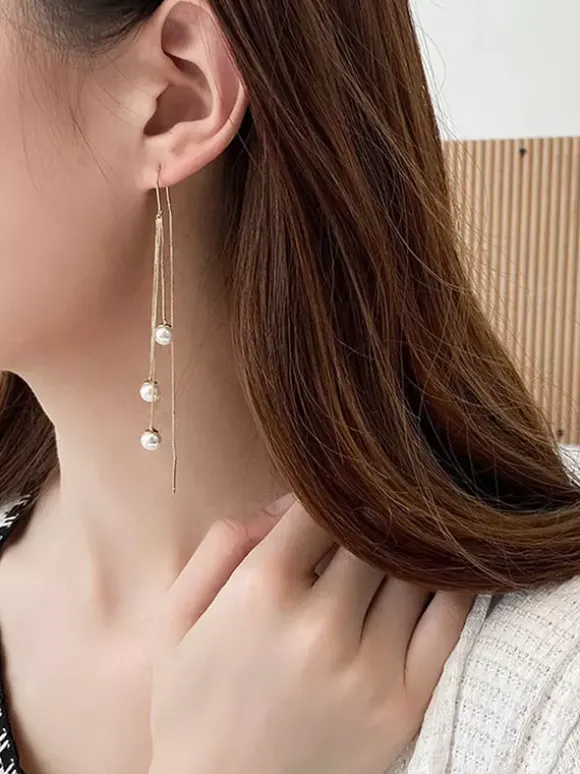 Boucles d'oreilles de mariage Strass Femme Strass Bijoux de mariage percés