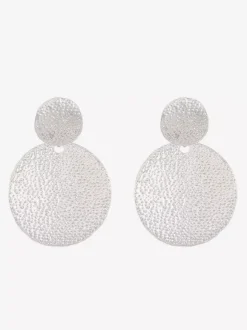 Boucles d'oreilles à disque en métal pour femmes 2026