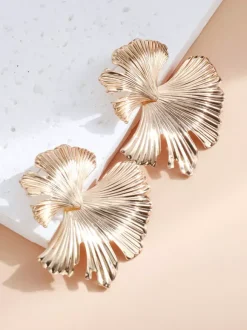 Boucles d'oreilles dorées pour adolescentes bijoux métalliques décontractés pour tous les jours