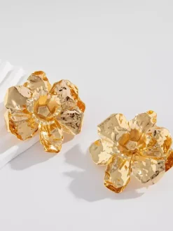 Boucles d'oreilles dorées pour adolescentes bijoux décontractés du quotidien