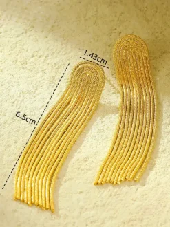 Boucles d'oreilles dorées pour adulte style vintage décontracté bijoux de tous les jours