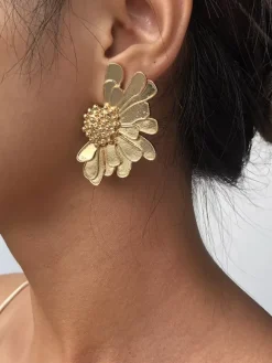 Boucles d'oreilles en alliage de fleurs pour femmes 2026