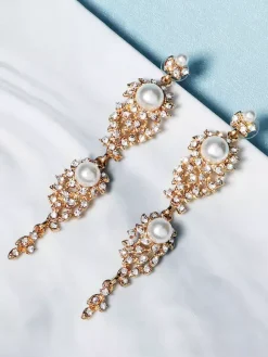 Boucles d'oreilles en argent pour adulte style vintage géométrique irrégulier bijoux de fiançailles
