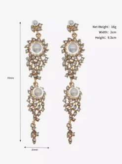 Boucles d'oreilles en argent pour adulte style vintage géométrique irrégulier bijoux de fiançailles