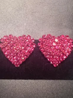 Boucles d'oreilles en strass en forme de c艙ur pour femmes 2026