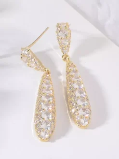 Boucles d'oreilles pendantes en argent pour adulte style baroque décontracté bijoux du quotidien