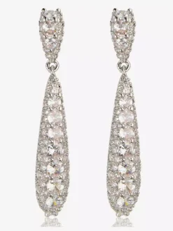 Boucles d'oreilles pendantes en argent pour adulte style baroque décontracté bijoux du quotidien