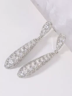 Boucles d'oreilles pendantes en argent pour adulte style baroque décontracté bijoux du quotidien