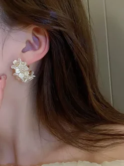 Bouclie d'oreille accessoire de mariée