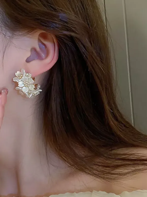 Bouclie d'oreille accessoire de mariée