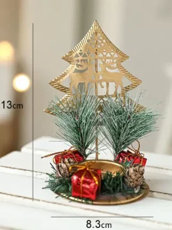 Bougeoir Arbre Accessoires Sabin de Noël Décoration Noël